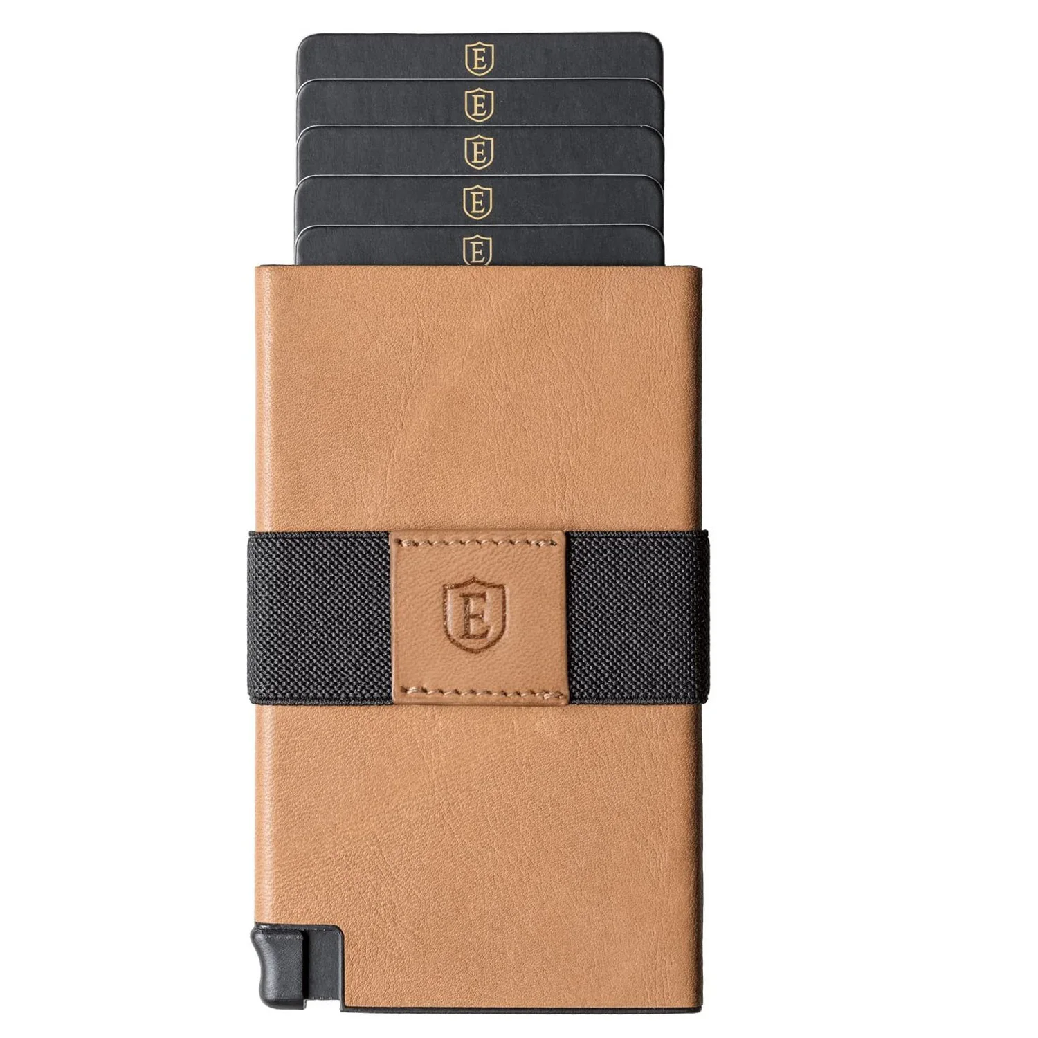 Изготавливаемый на заказ Тонкий минималистичный кошелек 0,2 дюйма с расширяемой задней панелью и слоем блокировки радиочастотной идентификации для защиты данных