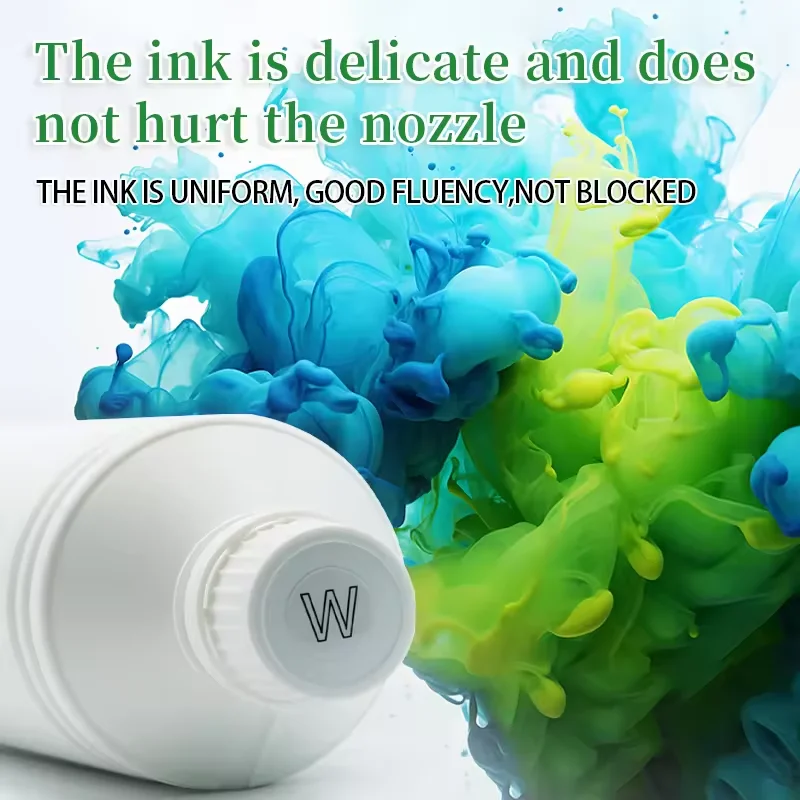 Cnc CMYK White DTF Textile Ink 1000ml Per Bottle Direct To Film Inkjet Printing Inks For XP600 13200 L1800 R1390 DTF Printer