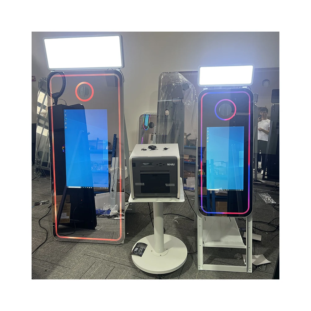 High Quality Full Color Screen Photo Booth Kiosk Portable Digital Mirror Photobooth