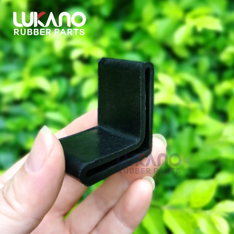 30x30mm Durable anti scratch rubber angle rack l shape cover