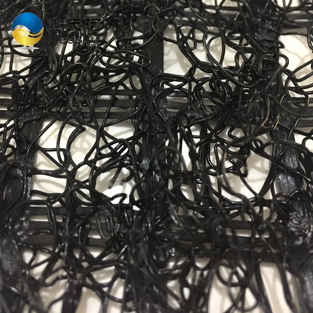 3D Geomat Black Erosion Control Mat PP PE Earthwork Product