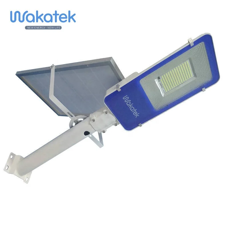  Wakatek 12 в 30 Вт 40 50 60 80 пластина наружный яркий светодиодный умный Солнечный уличный светильник Нигерия все одном встроенные солнечные панели для