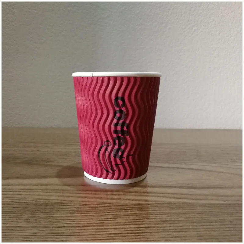 White Plain Paper Cup Roll Raw Bamboo Cup 7oz Custom Logo Roll Paper Cup with Dome Lid