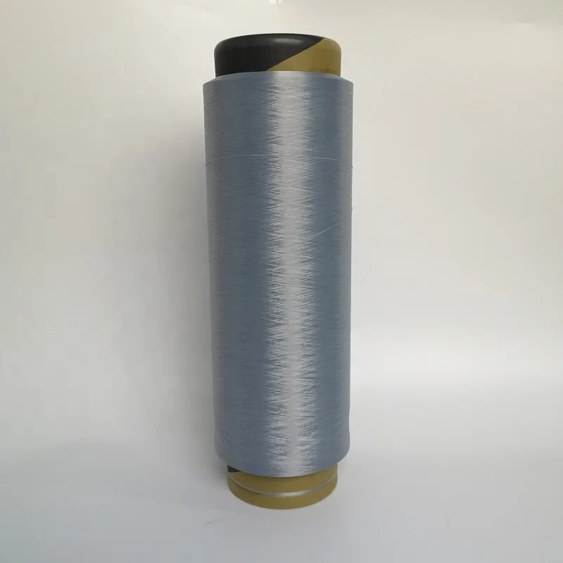 Nylon 6 DTY Yarn China Factory for Hosiery Grey 805 Dope Dyed 70D/24F Stretch Nylon Thread