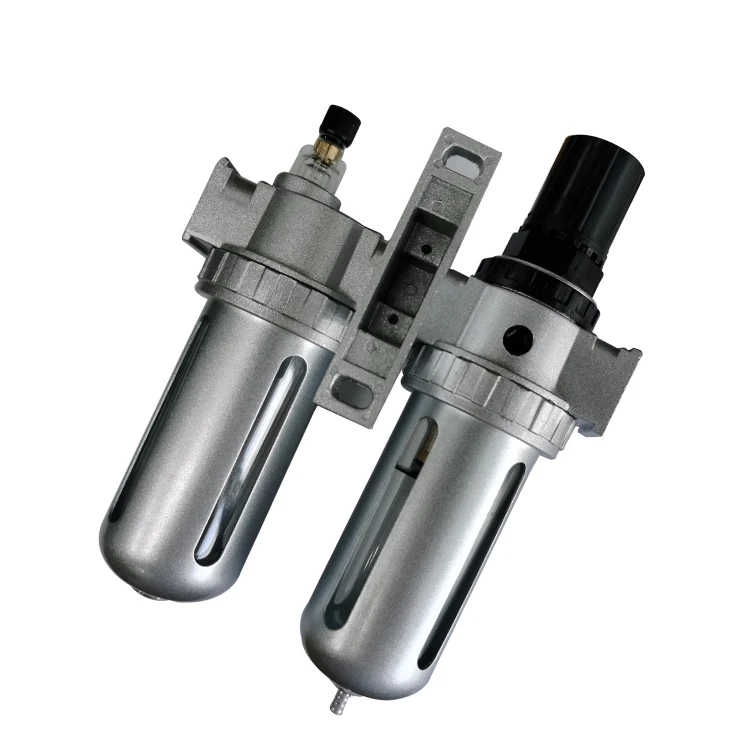 
SFC Series Pneumatic Air Filter Regulator Lubricator Combination G1/4' G3/8' G1/2' Pneumatic Air Filter FRL Combination 