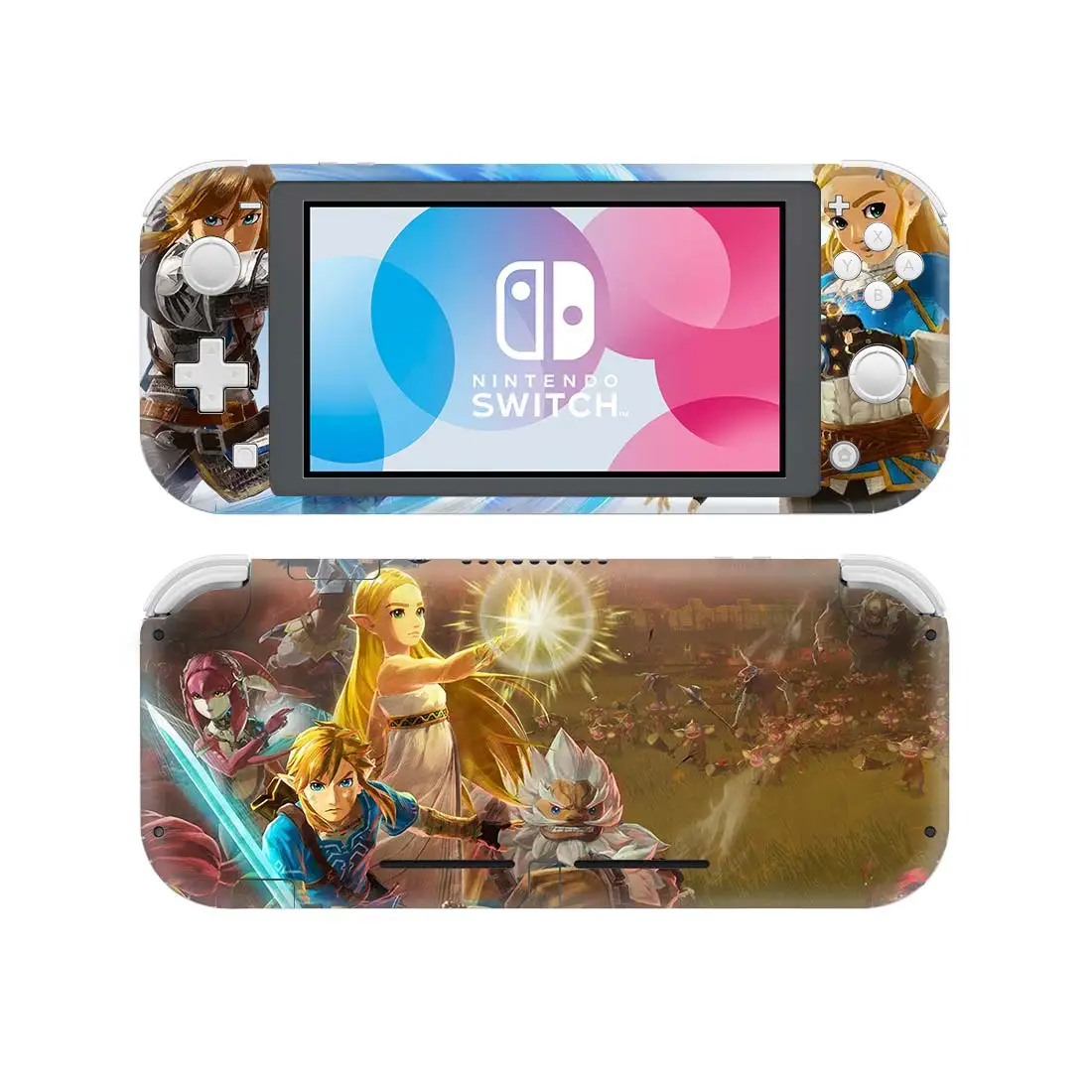 Customized The Legend of Zelda Breath of the Wild Hyrule Warriors Age Of Calamity Nintendo Switch Lite Skin sticker