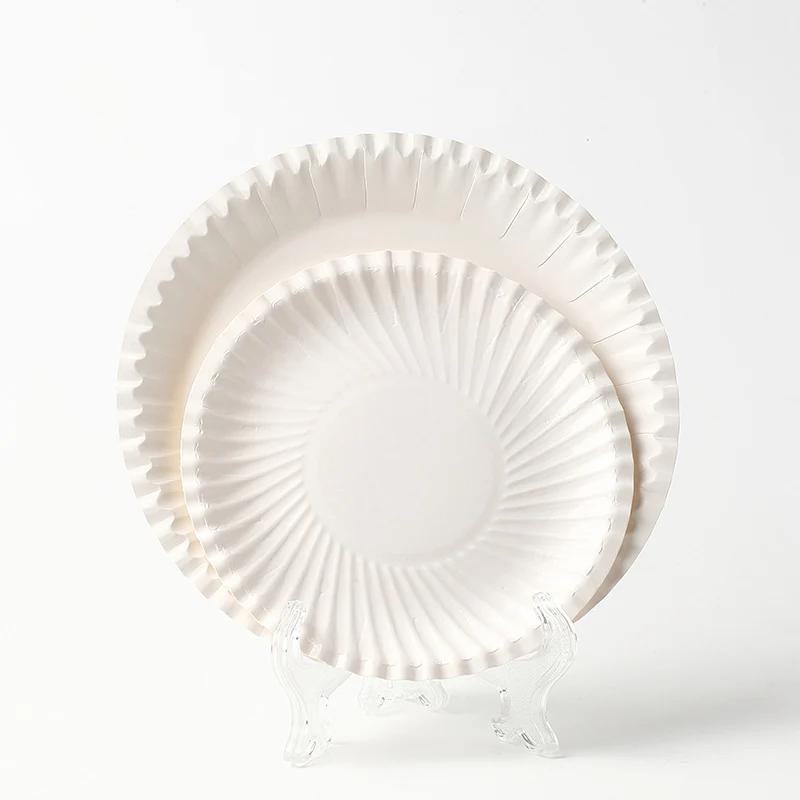 natural biodegradable disposable  food paper plate custom printed paper plate