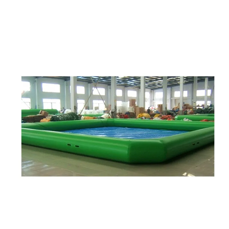 Playground water swimming pool inflated pvc tarpaulin slide pool for park