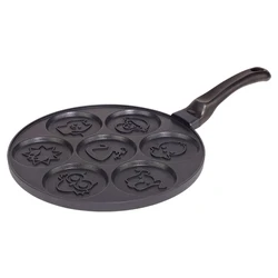 Small Electric Stir Dumpling Divided Heart Shaped Marble Stone Frying Pan