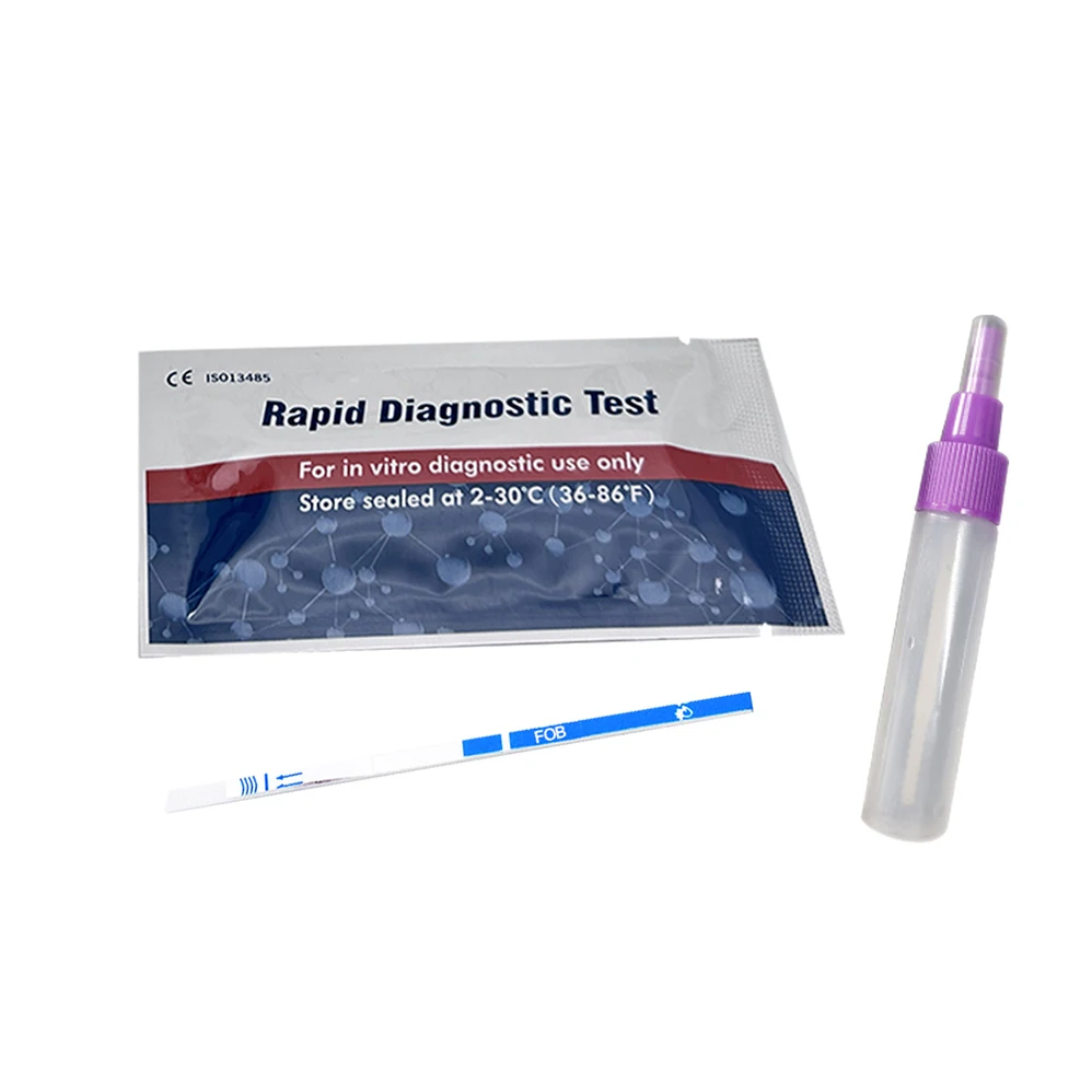 Self Testing Pathological Analysis Equipment Fecal Occult Blood Fob Rapid Test Kit