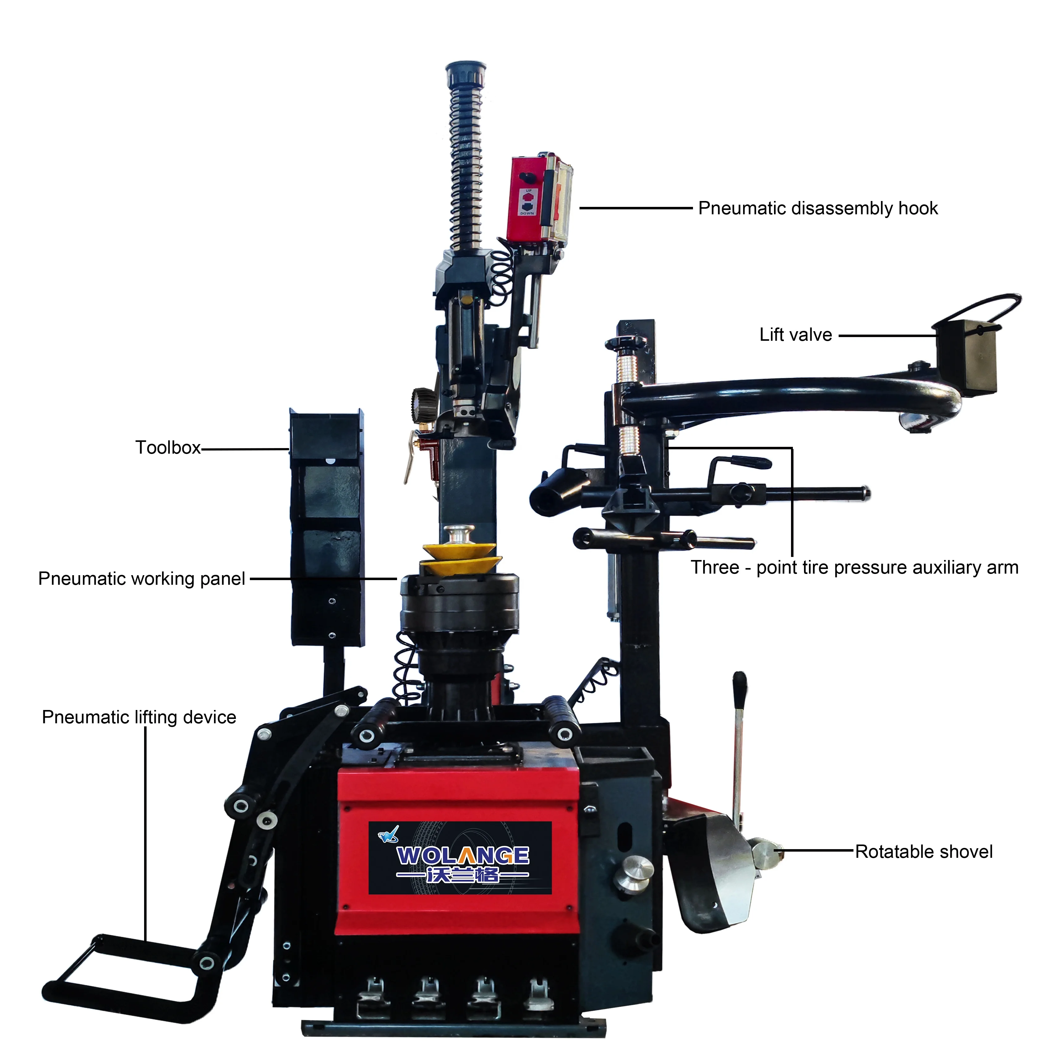 W-8860  New Automatic Universal Tire Changing Machine Manufacturer Swing Arm Auto tire changer