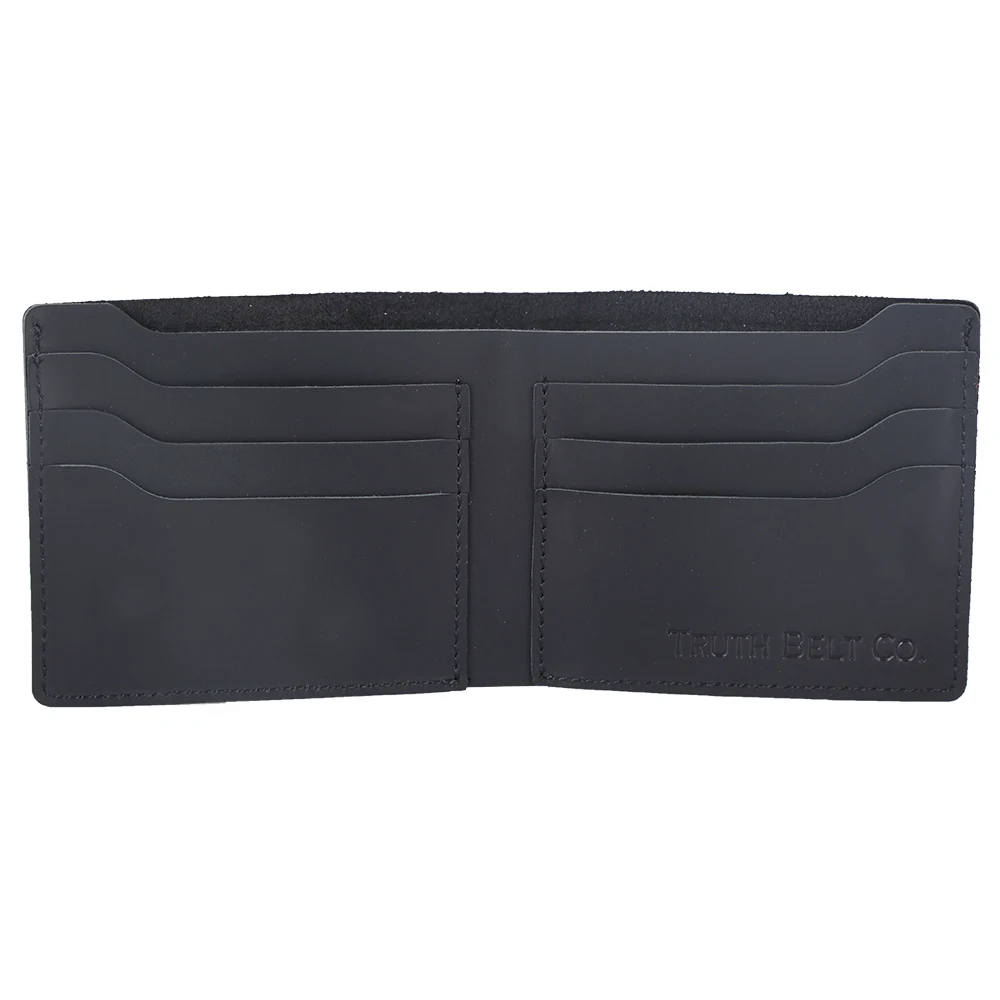 Simple Vintage Style Handmade Men Real Full Grain Leather Wallet Stock Wholesale Crazy Horse Bifold Genuine Leather Wallet