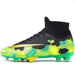 2022 Online Sale Men Kids Football Boots Leather Cleats Training Soccer Shoes