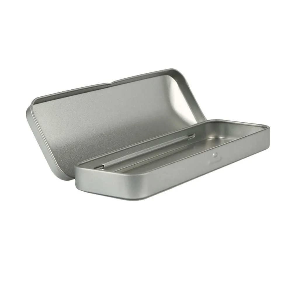 Custom Printed School Children Stationery  Rectangle Metal Pencil Case Tin Box Pencil Case Container For Color Pencil Storage