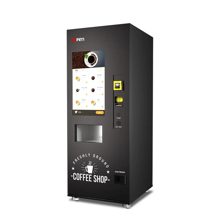AF Wholesale High Quality Small Coffee Vending Machine Fully Automatic Coin Operated Coffee Chocolates Machine