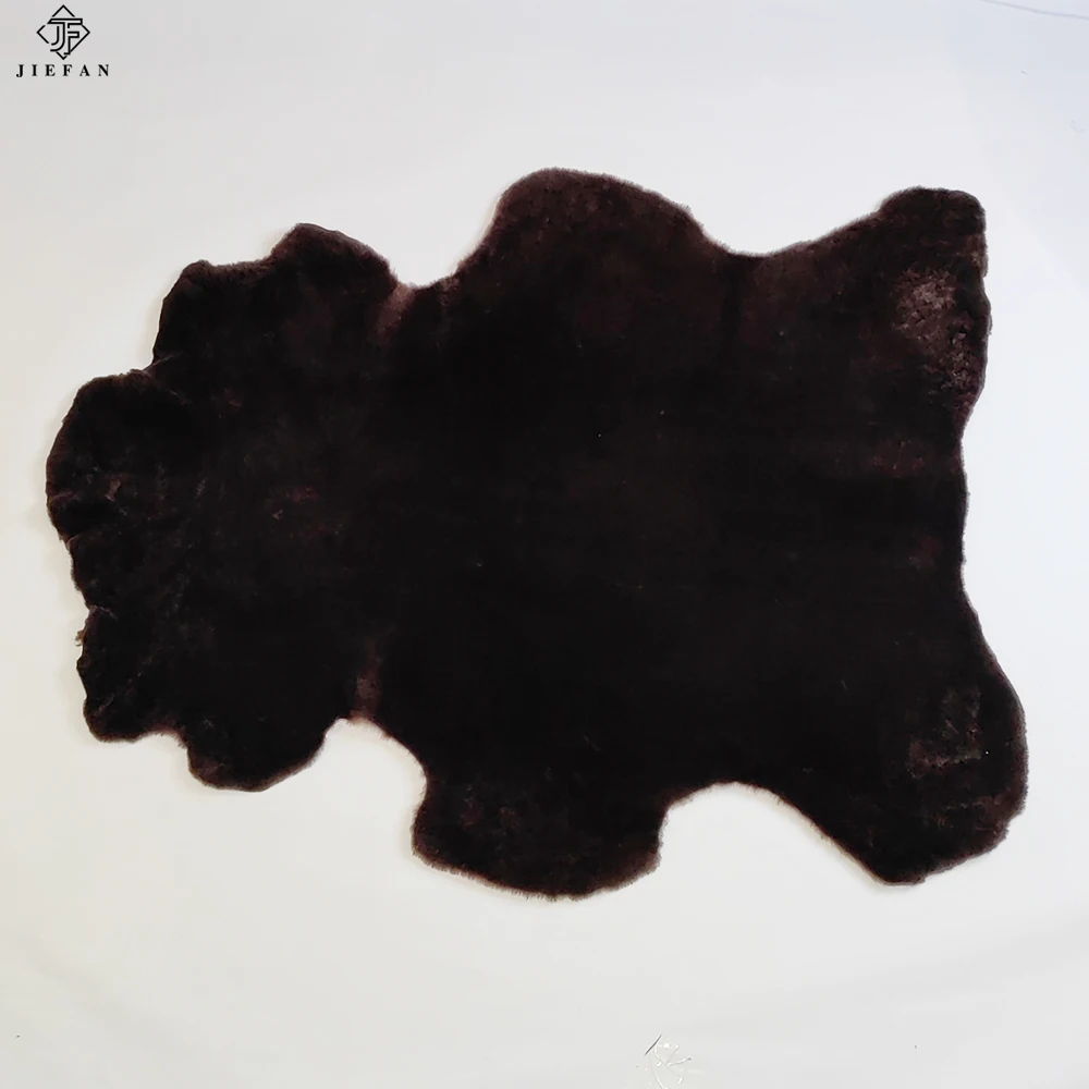 100% овчины из мягкий воротник меха ягненка окрашенный цвет кожа для автомобильной обивки
