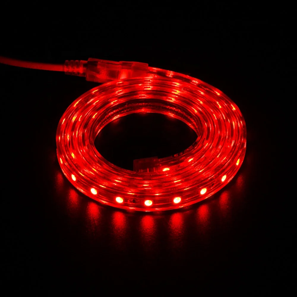 18ft 216L IP65 outdoor rainproof diameter 12.4mm clear acrylic tube led programmable rgb flexible rope light