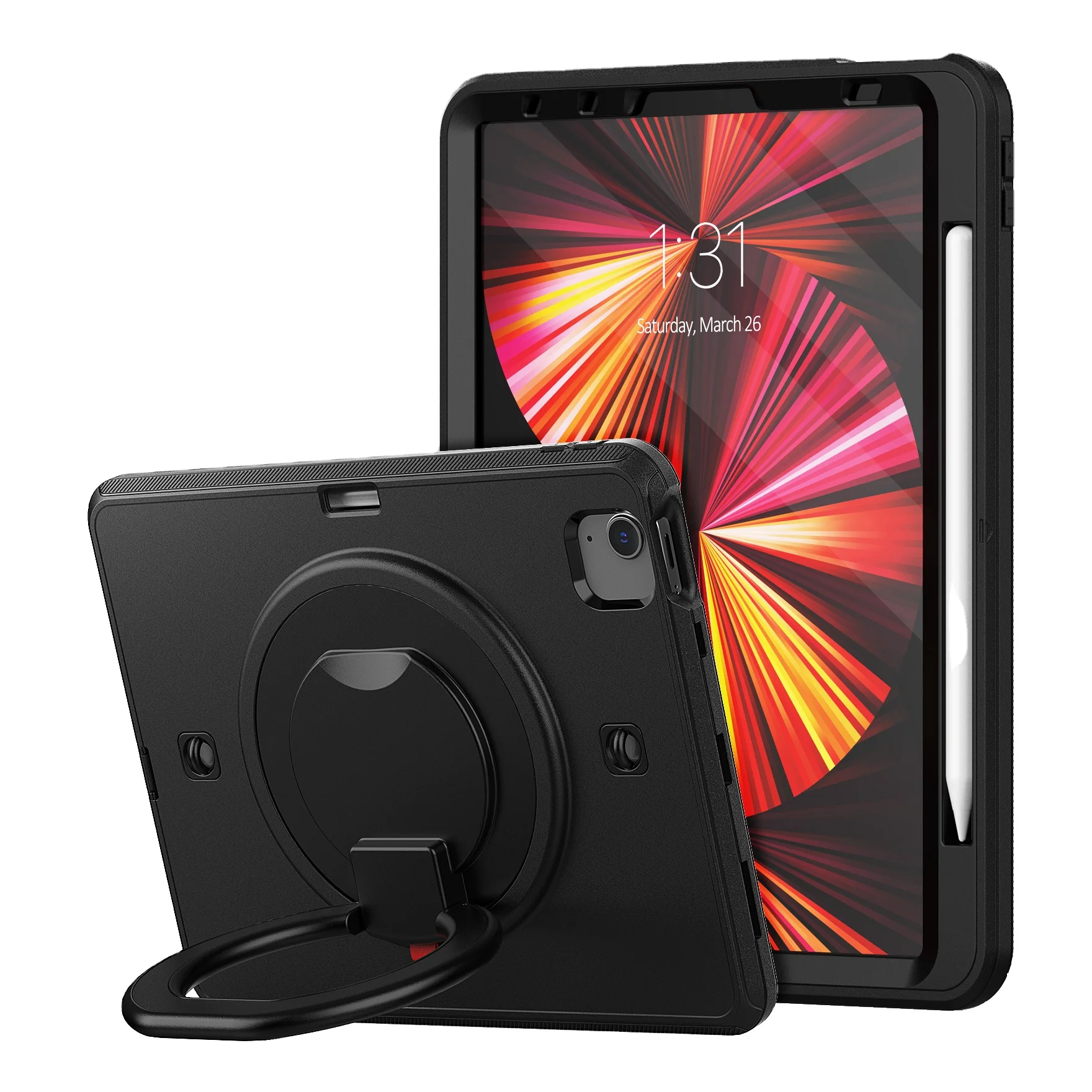 Новейшая модель; 360 Вращение ручной защиты от падения подставки силиконовый прочный планшетный ПК чехол для iPad Pro 11 чехол 2021