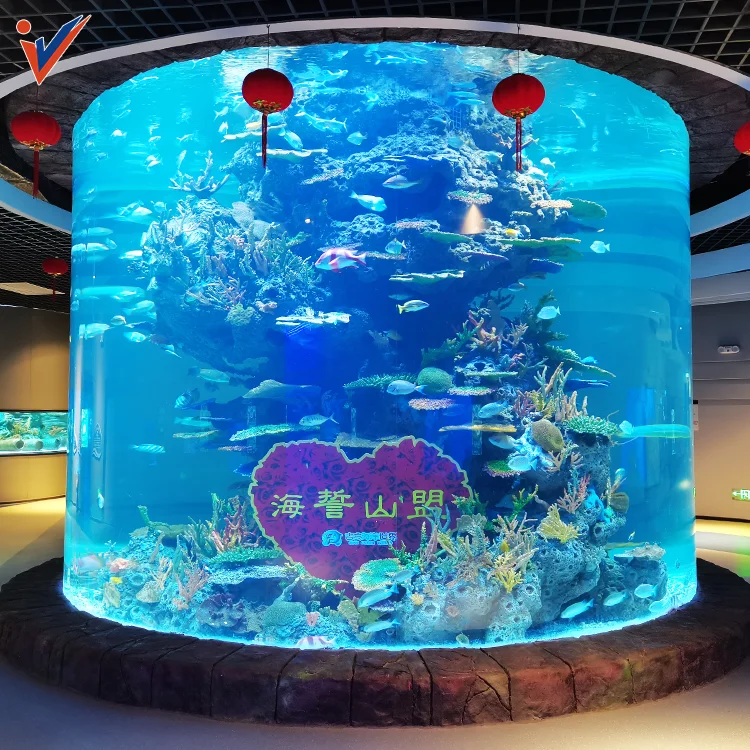 2025 New Style Elegant Quality Non Yellowing Clear Fish Tank, Clear Acrylic aquarium Square