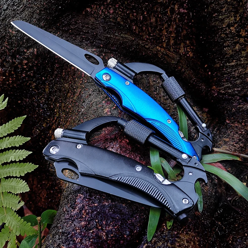 
Steel Rock Climbing Carabiner D-shape Aluminum Wholesale Outdoor Black Retail Industry Zinc 