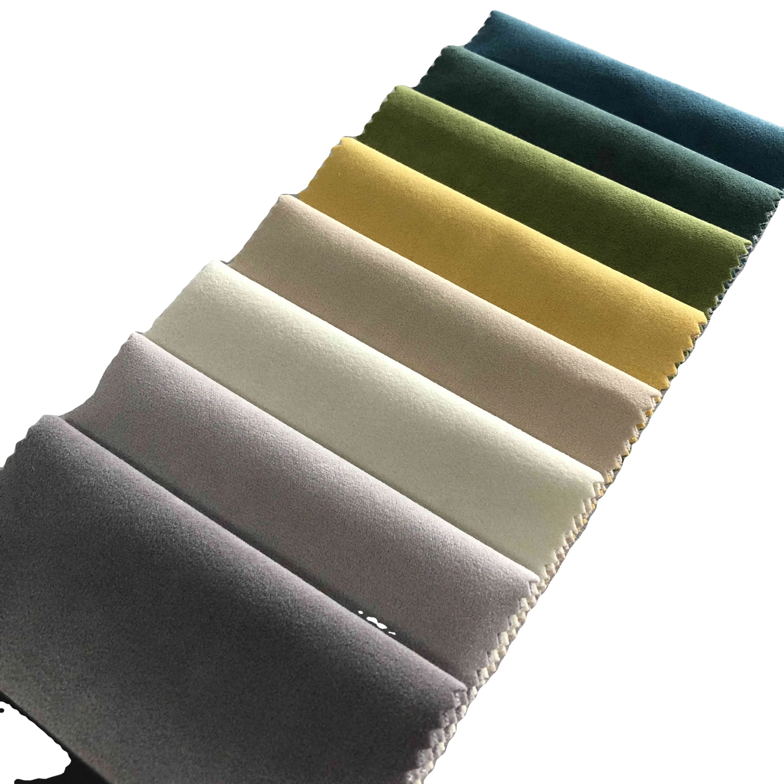 Good Quality Pleated Velvet Printed Upholstery Plain Anti-Static Fabric for Clothes