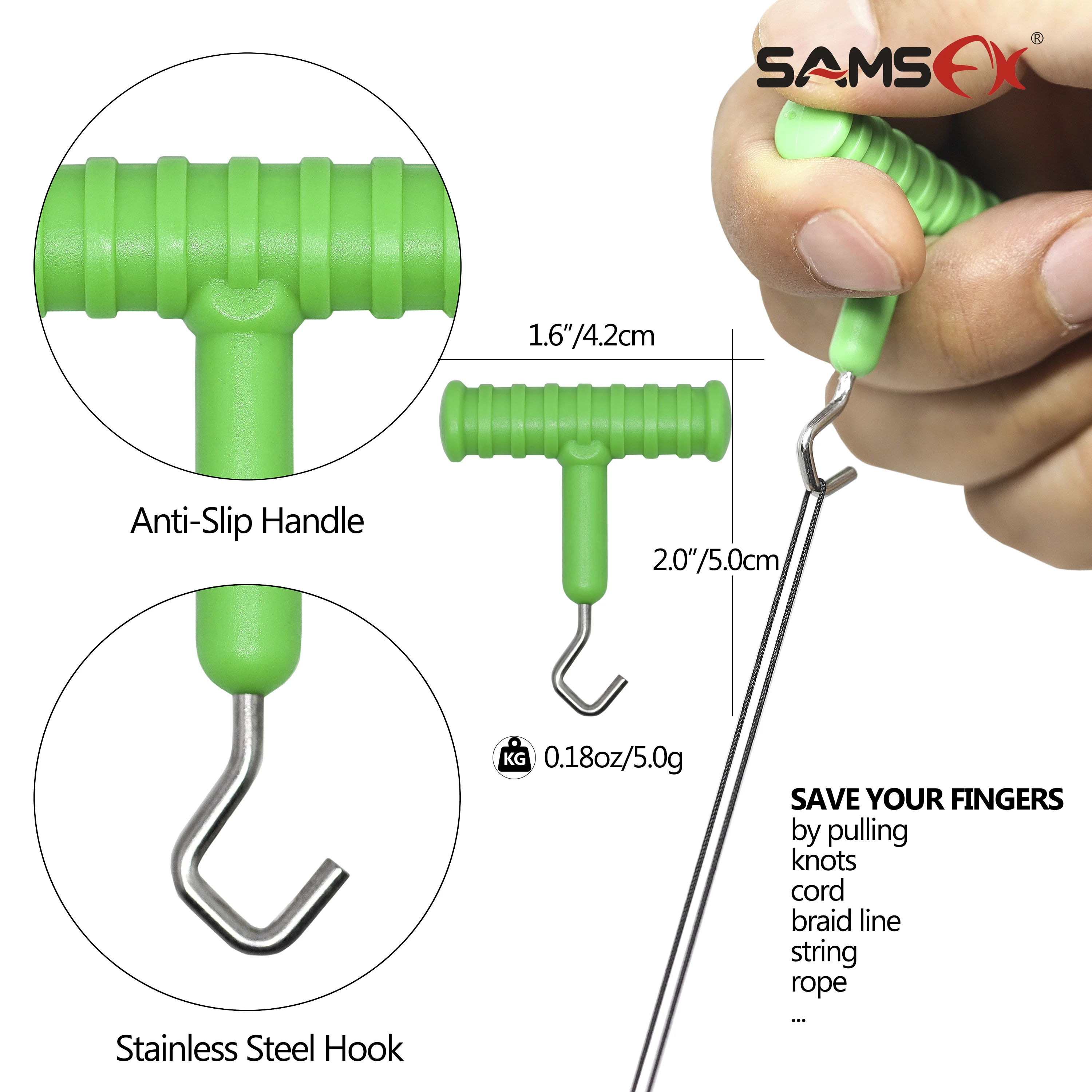 
SAMSFX Carp Fishing Tackle Drill Rigging Tool with Scissor Knot Tyer Kit Bait Needle Baiting Needle Accessories 