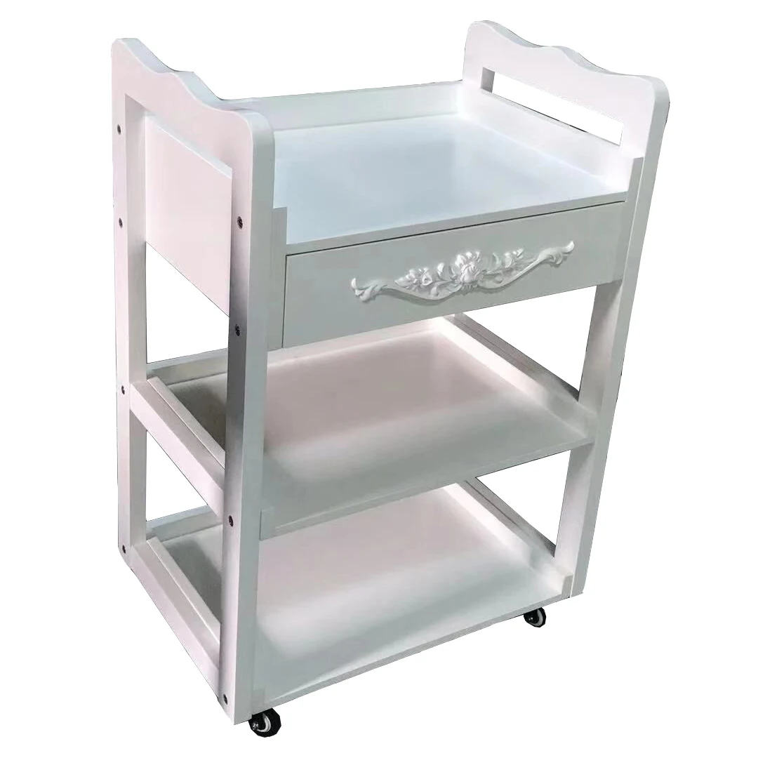 New European style solid wood salon trolley Two / three layers optional Hairdressing trolley 2009#