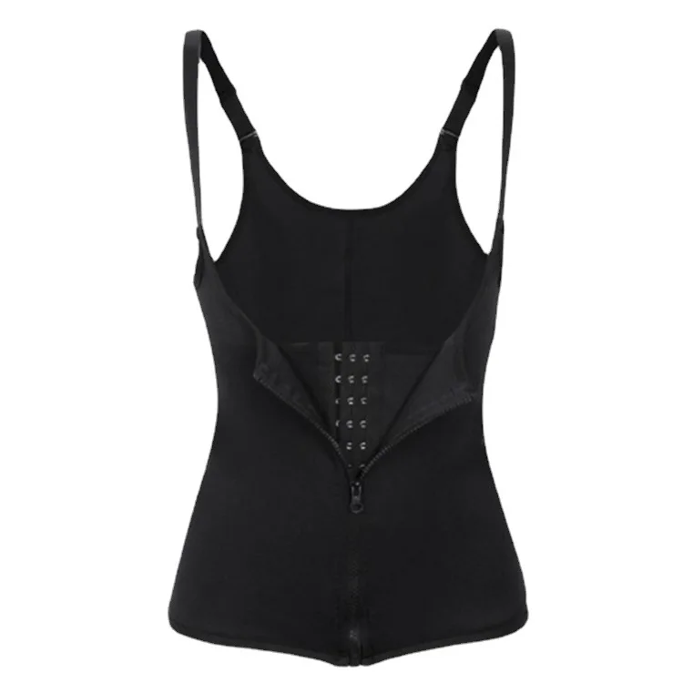 Factory Price Adjustable Women Body Girdle  zipper three-row buckle Waist Trainer Corset