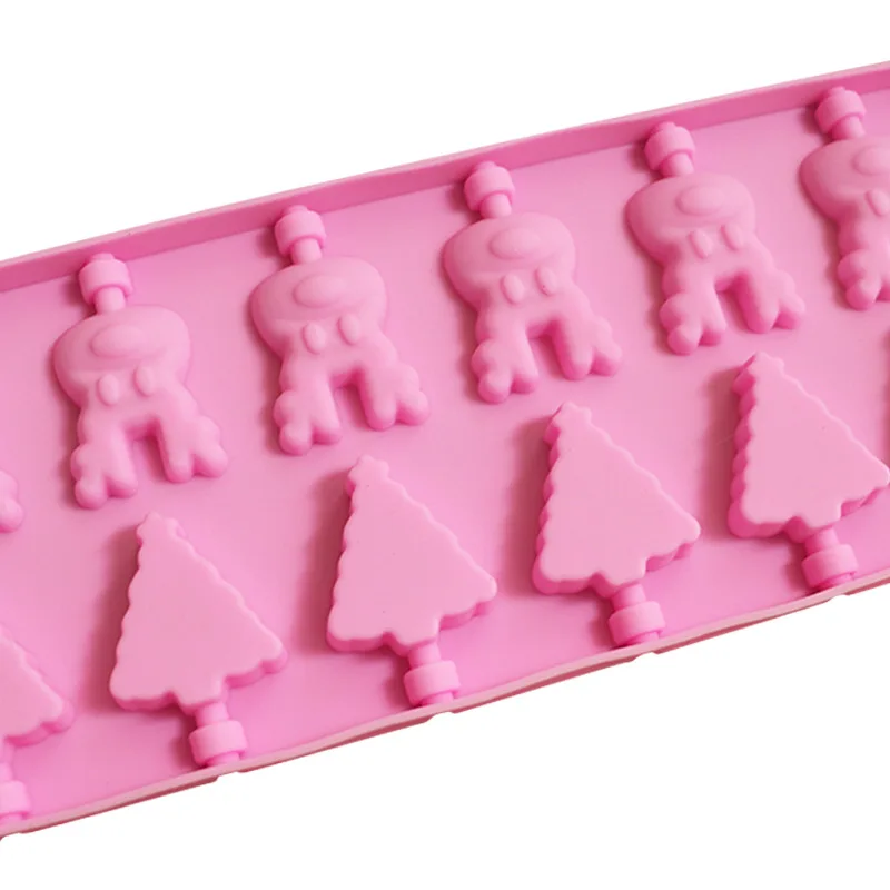 Saffron Multiple Designs silicon melting lollipop resin mold candy gummy molds cartoon dinosaur monkey Christmas 3d mold