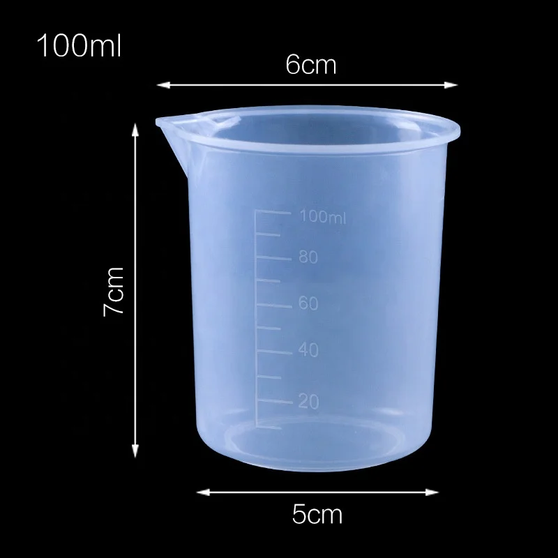 Laboratory plastic measuring cup 25ml /150ml/250ml/300ml tools