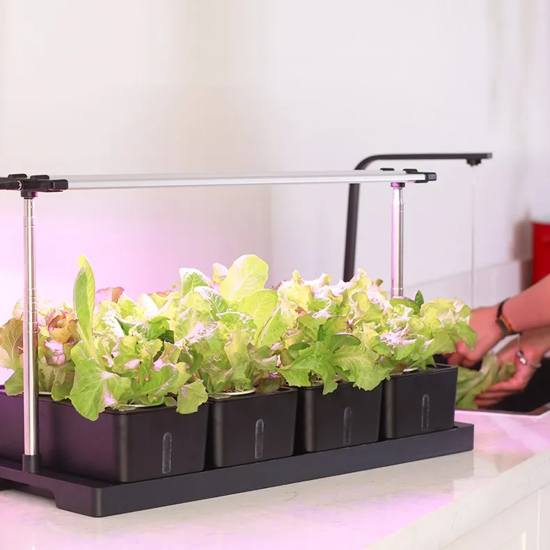 
Smart garden home indoor fiberglass vegetable planters box artificial plant plastic self watering flower pot 