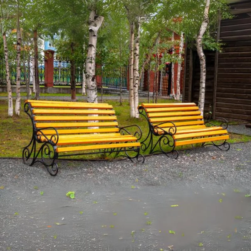 Кованые скамейки на заказ скамья уличная парк квадратная коммерческая для досуга металлическая кованая железная спинка