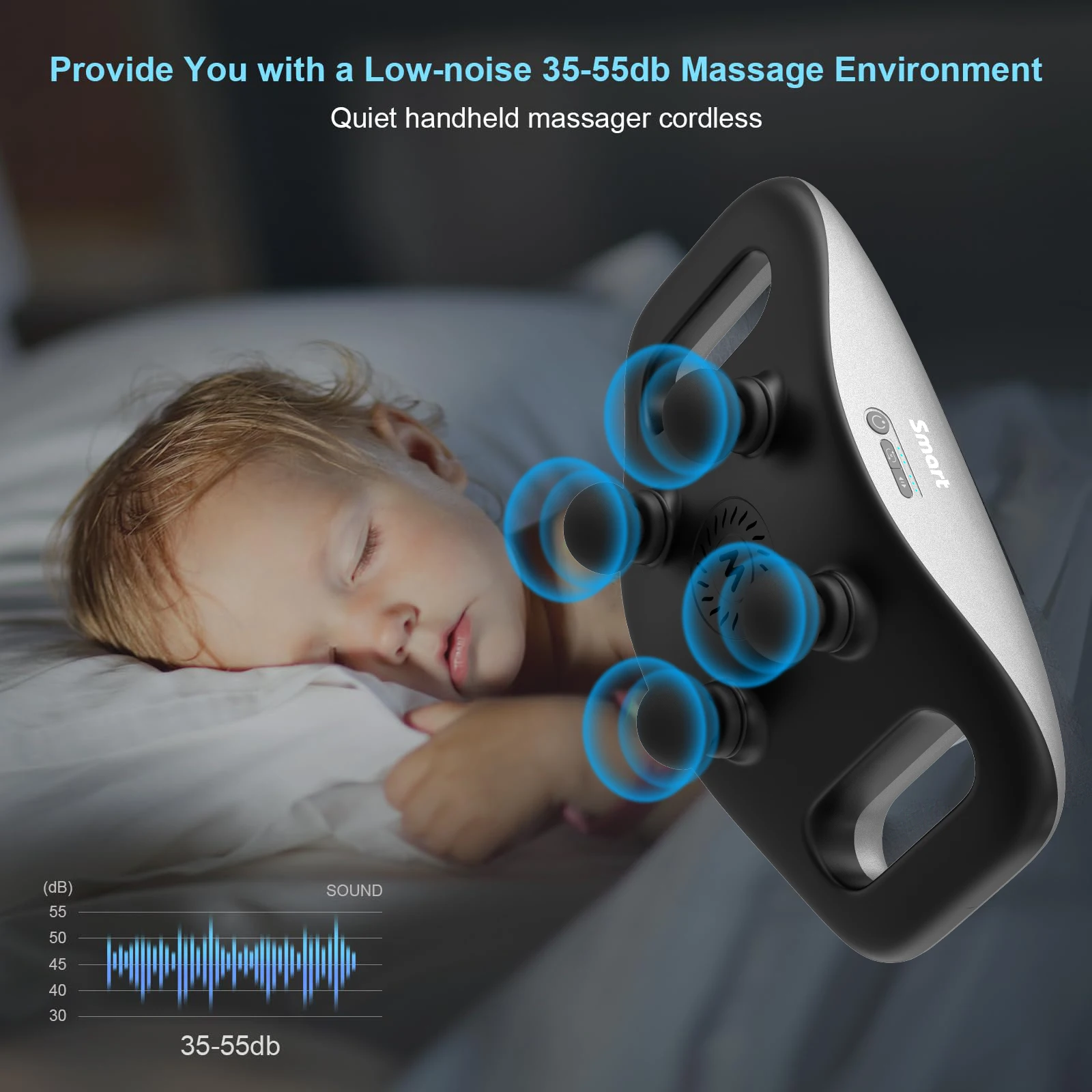 healthpal 4 head percussion neck deep tissue vibration body muscle mini massage gun deep tissue for pain relief deep tissue