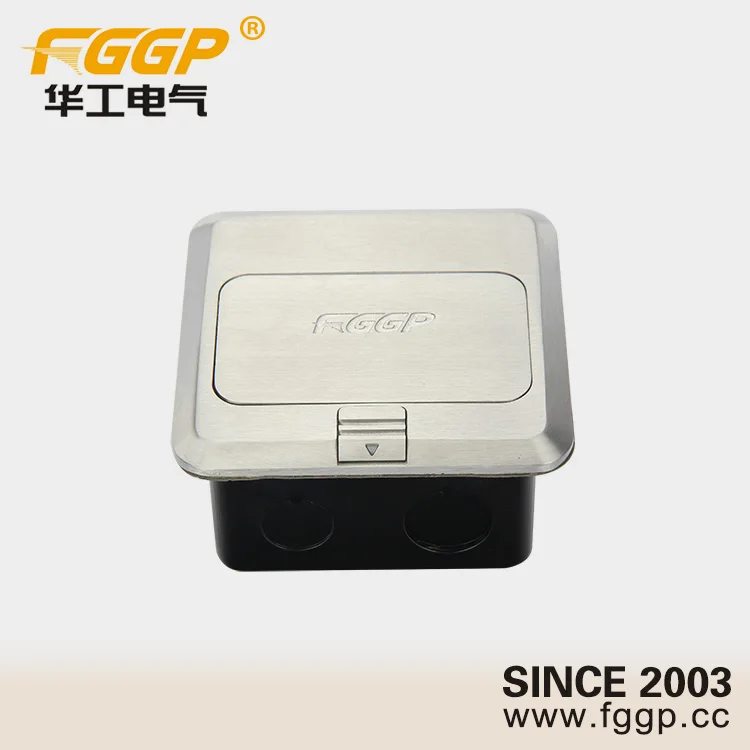 International type 2 gang pop up floor socket outlet box