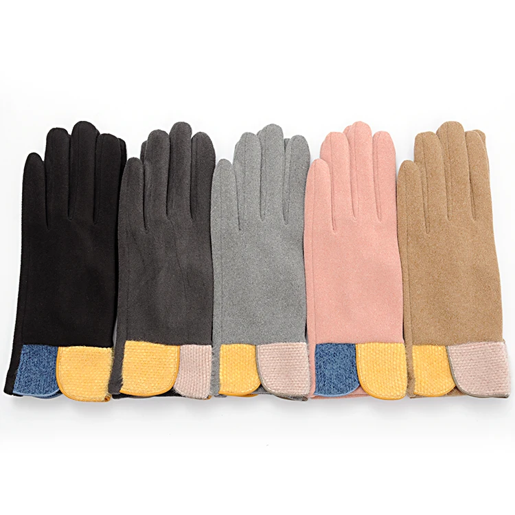 Оптовая продажа, женские зимние модные теплые перчатки с леопардовым принтом, модные женские перчатки