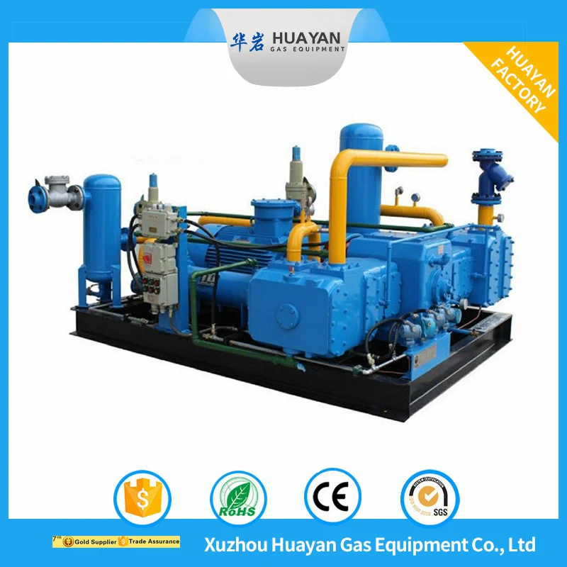 China Z/W/D/M Type Low Noise  Booster Piston CNG Methane Biogas Compressor for Oil & Gas Production Field