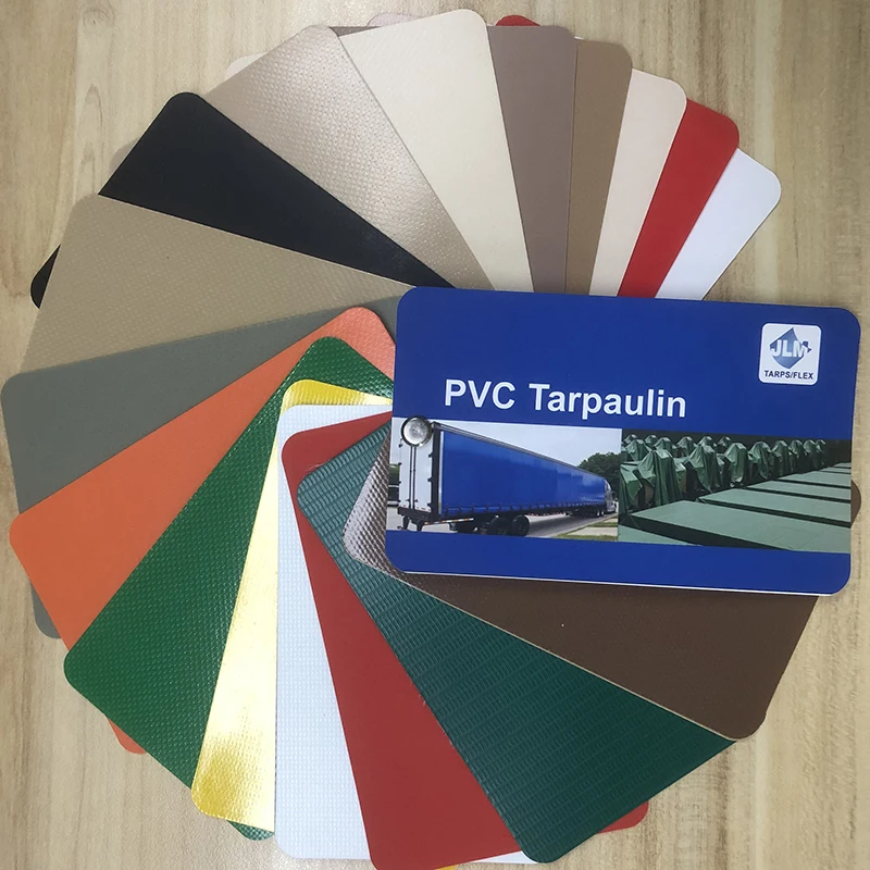 Heavy duty waterproof 550gsm pvc tarpaulin fire resistant tear resistance pvc fabric for lumber tarp