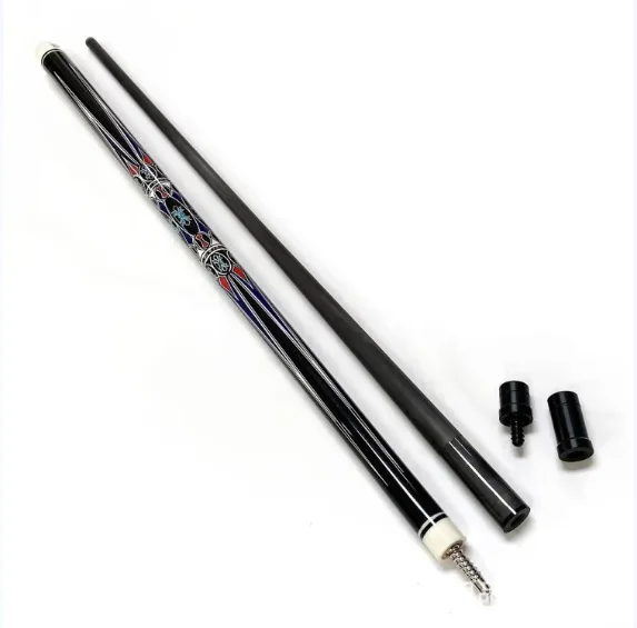 High Quality 1/2-PC Carbon Fiber Handmade Pool Cue Billiard Cue Steel-Joint Brass-Joint Maple-Butt 10mm Leather Protectors