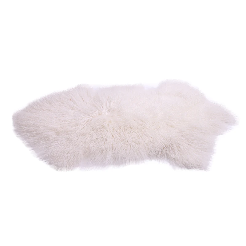 China naturally curly Tibet Mongolian sheepskin pelt dyed fur rug carpet lambskin fur area rug Tibetan lamb fur plate