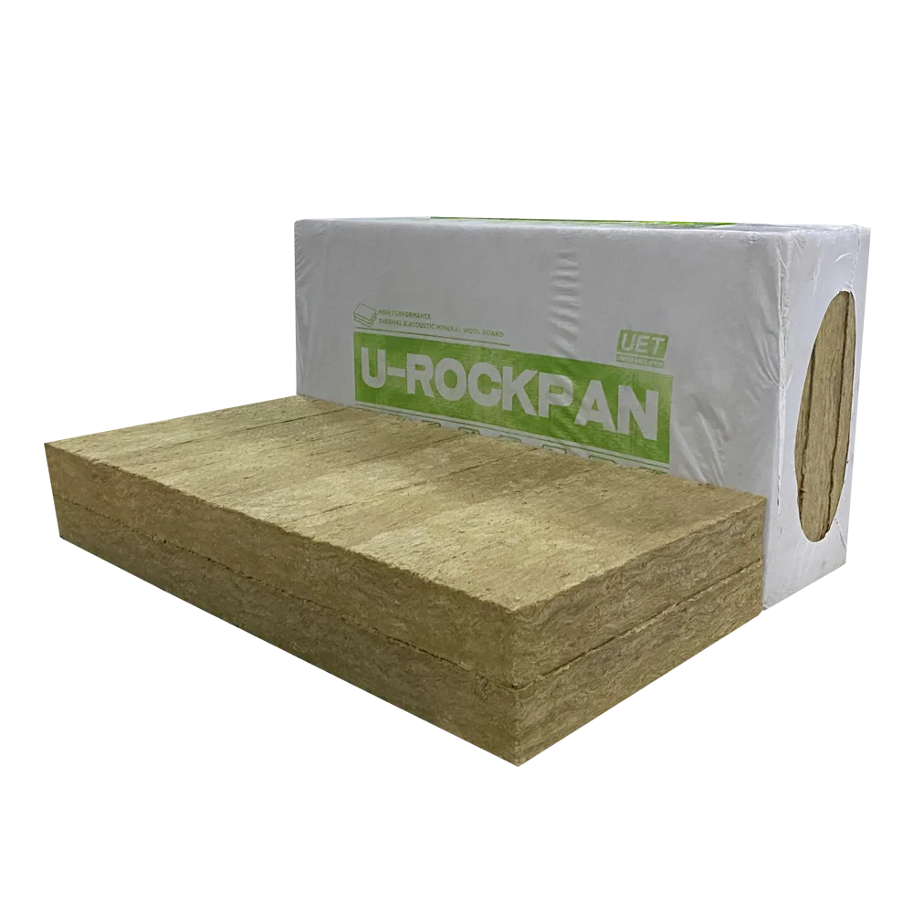 Минеральная базальтовая вата, теплоизоляция, 100 кг/м3, 50 мм, 75 мм, 100 мм, U-Rockrol, каменная вата, панель, плита