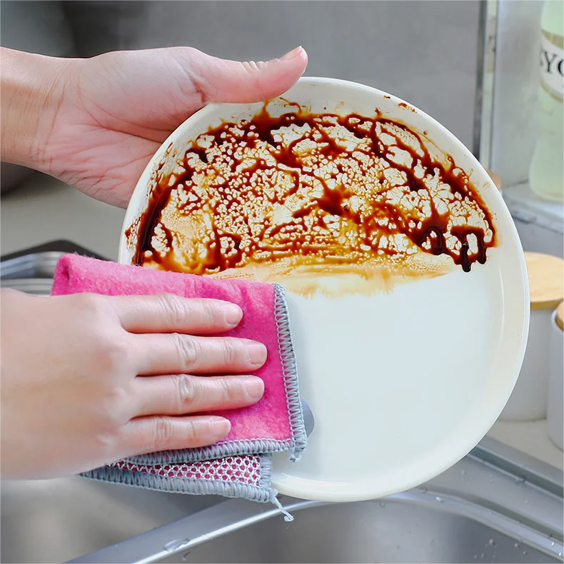2024 New Multipurpose Wire Dish Washing Rags for Wet and Dry Wire Miracle Cleaning Cloths Coir Fiber Reusable Dish Cloths