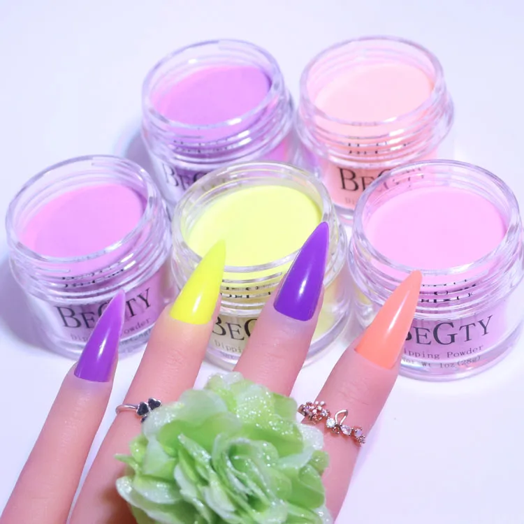 Nail art designs nail acrylic powder and glitter dipping powder 3 in 1 with liquid for dipping