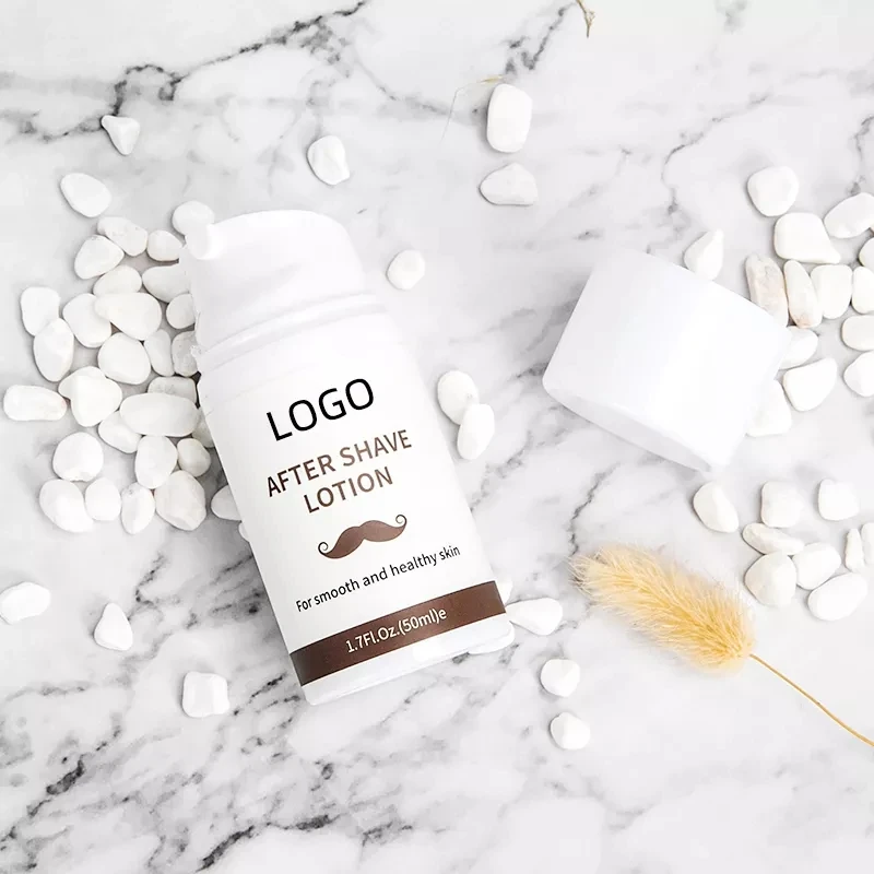 Pivate Label Organic 50ML Men Beard Soften Smooth Moisturize Skin Beard Care After Shave Balm After Shave Cream Lotion