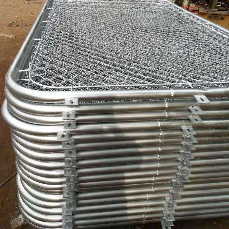 1.8 Hight Galvanized Mesh Fence Price Steel Wire Chain Link Fence