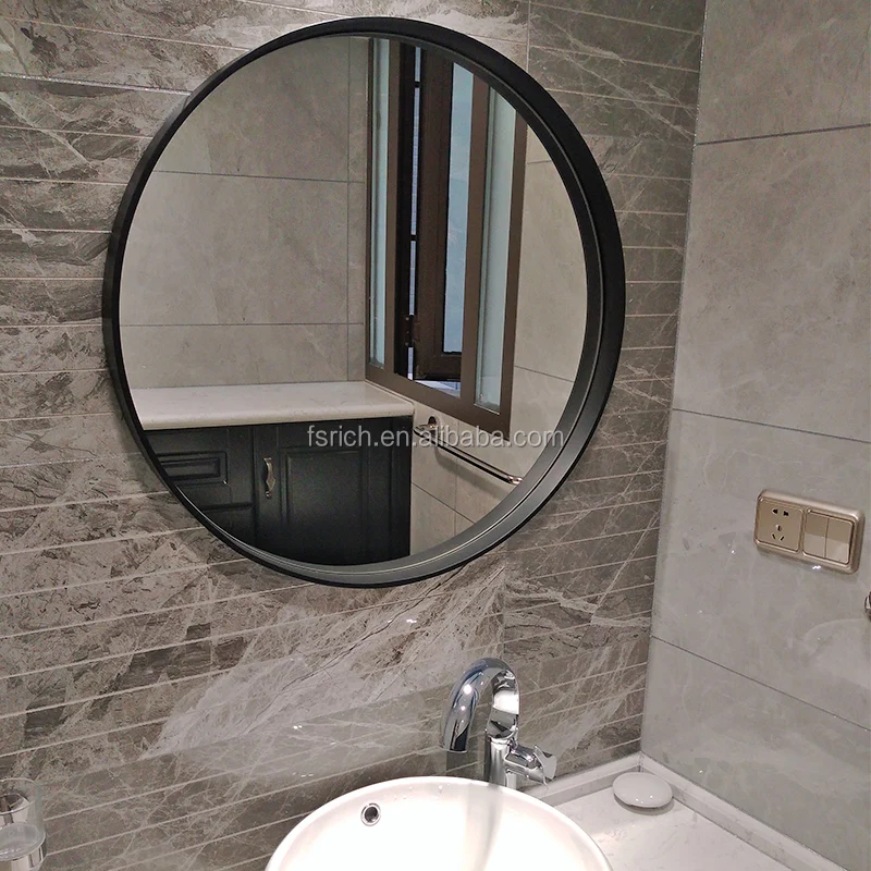 Top Sale 60CM Decorative Rose Gold Mirrors Decor Wall Round Living Room