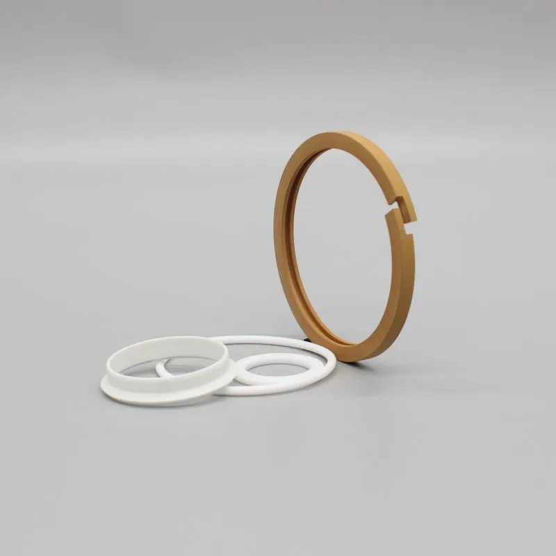 DCW customize PTFE compoundings PTFE filled material ptfe spiral ring