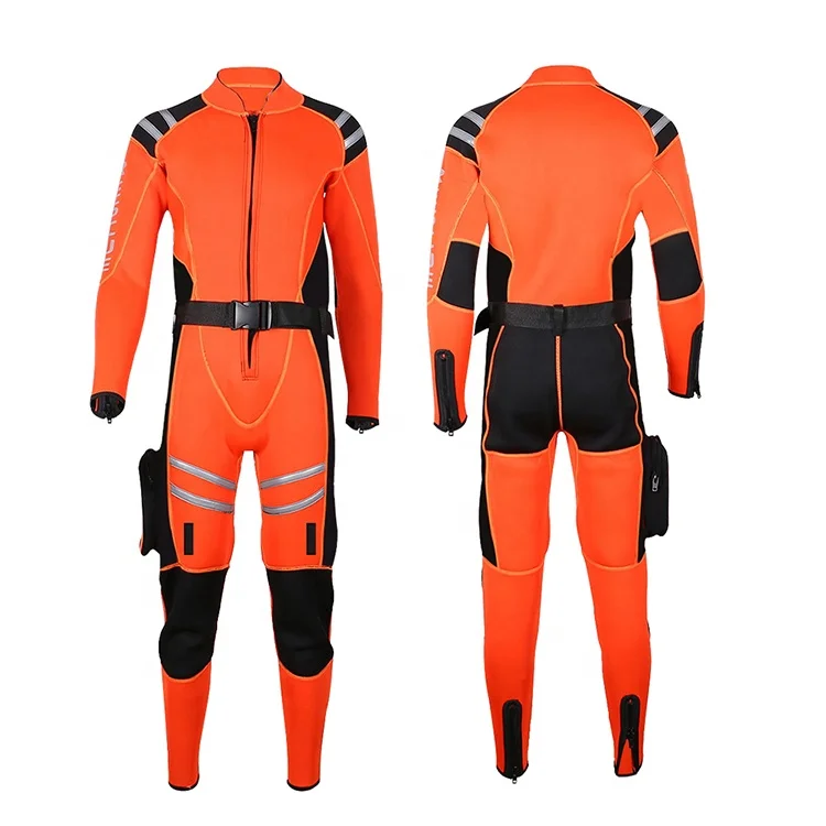 Wholesale Waterproof Long Sleeve One Piece Emergency Research Rescue Suit 3mm 5mm Neoprene Water Rescue Wetsuit