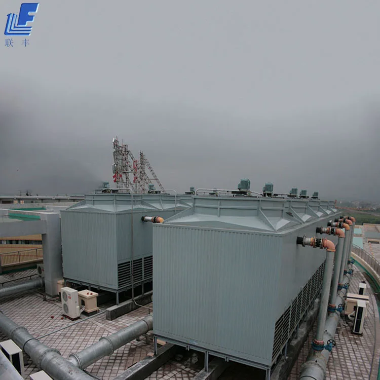 Square Counter Flow  Multifan Super Low Noise Fan Cool Water Towers For Farming