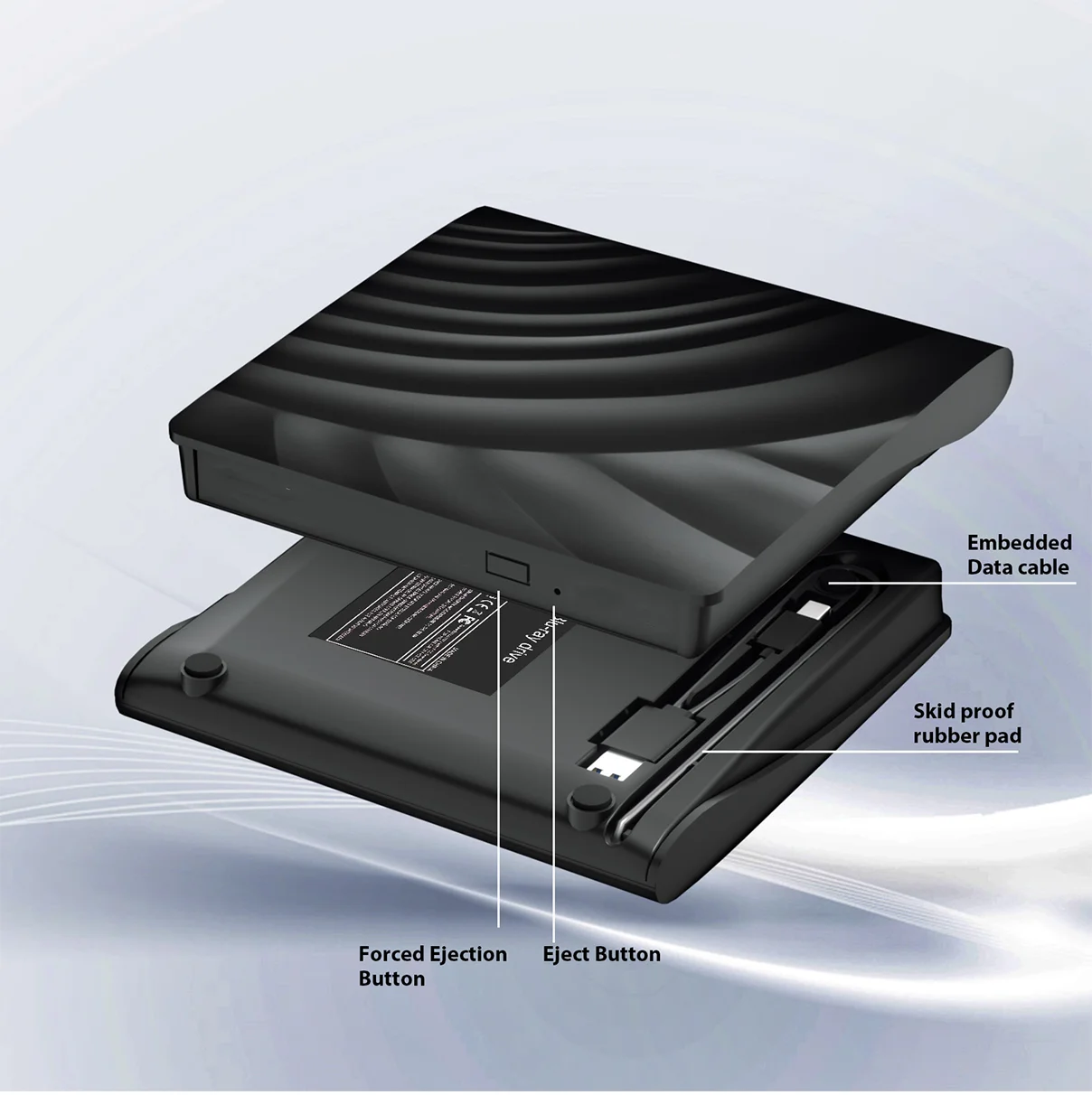 External  cd/bd/dvd writer burners optical drive  Card Reader Drive Compatible with desktop Windows Mac USB 3.0/Type-C