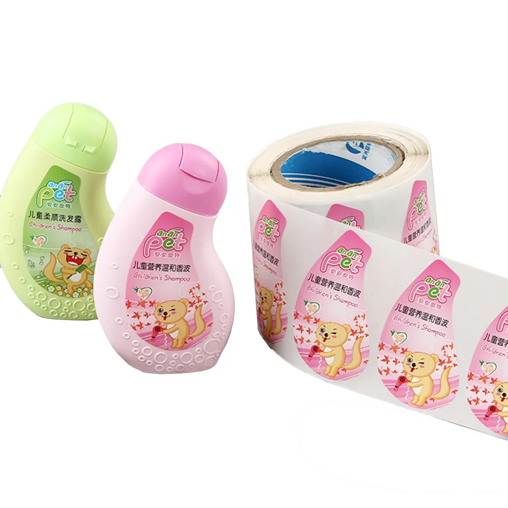 Custom Clear Transparent Vinyl Label Sticker for Beverage Water Juice Cosmetic Bottles-Premium Packaging Labels